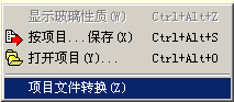 项目文件转换
